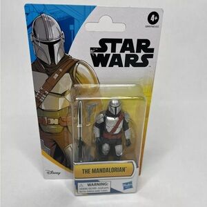 Hasbro Star Wars Epic Hero Series Mandalorian w Black Saber‎ & Pistol 4" Figure